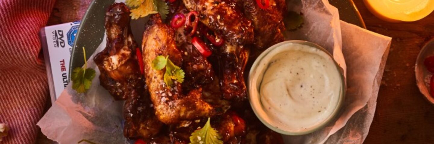 Jess S Sweet Spicy Adobo Chicken Wings With Homemade Ranch Dip