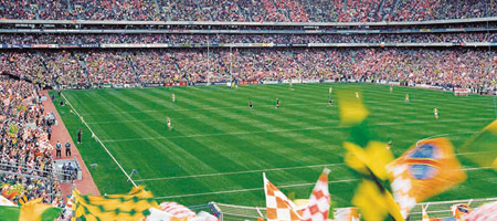 Packed Football Stadium