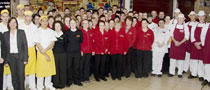 Group photo of staff at SuperValu, Clane