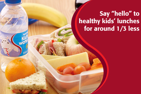 Say hello to healthy kids' lunches for around 1/3 less