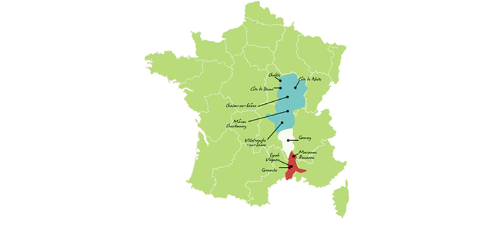 Map of Burgundy