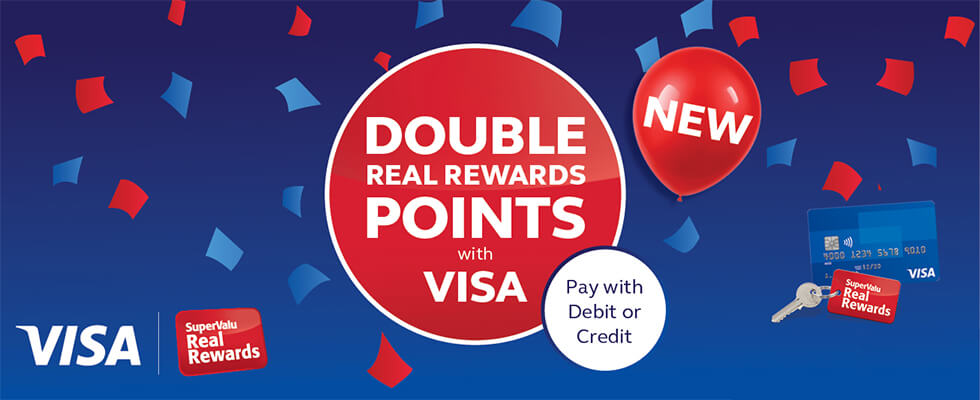 Double Real Rewards Points with Visa