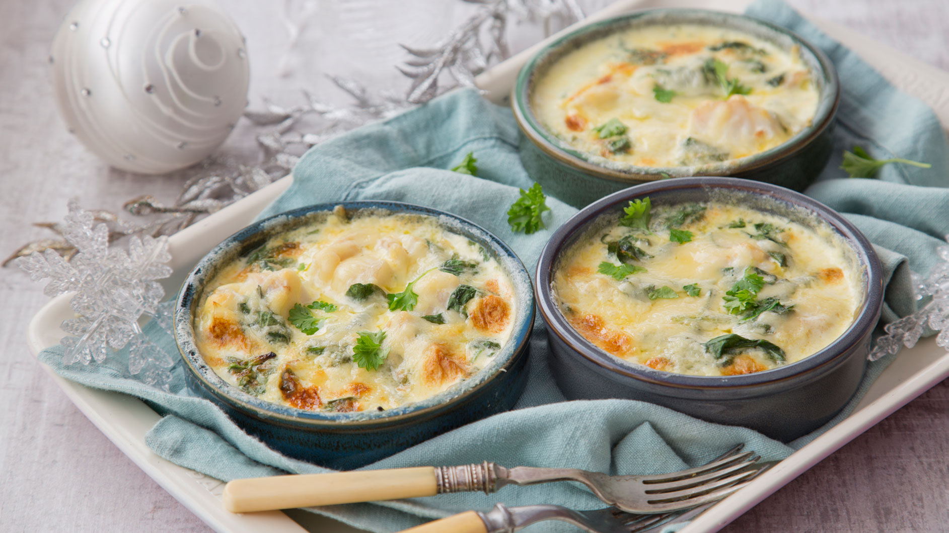Smoked Haddock and Spinach Gratin SuperValu