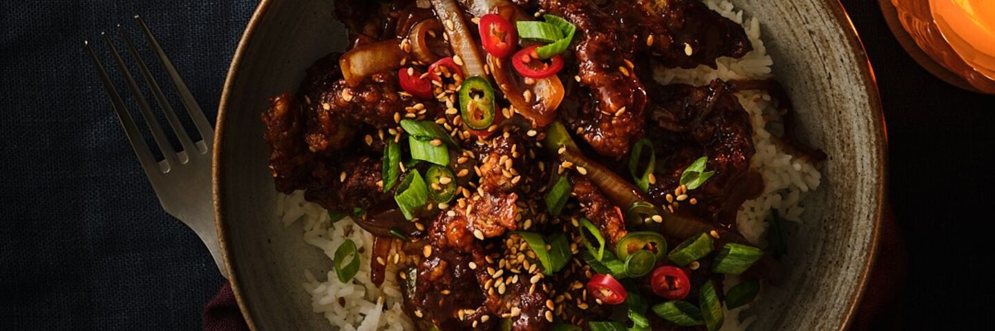 Chef adrian crispy chilli beef