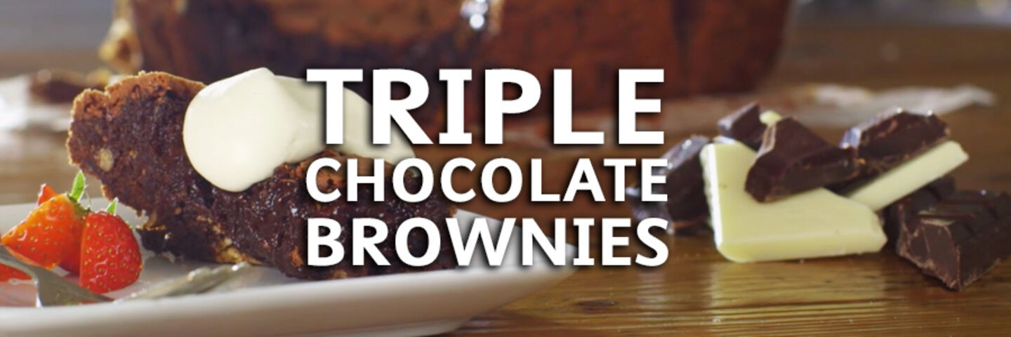 Triple Choc Brownies