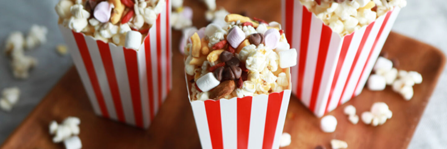 Popcorn trail mix recipe