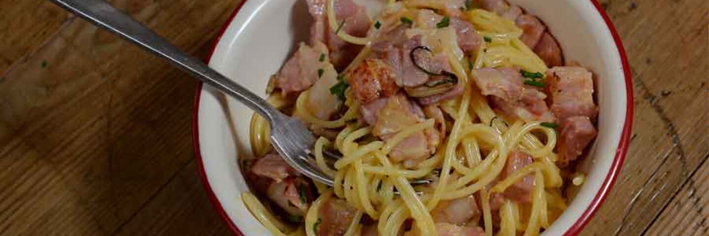 Spaghetti carbonara recipe