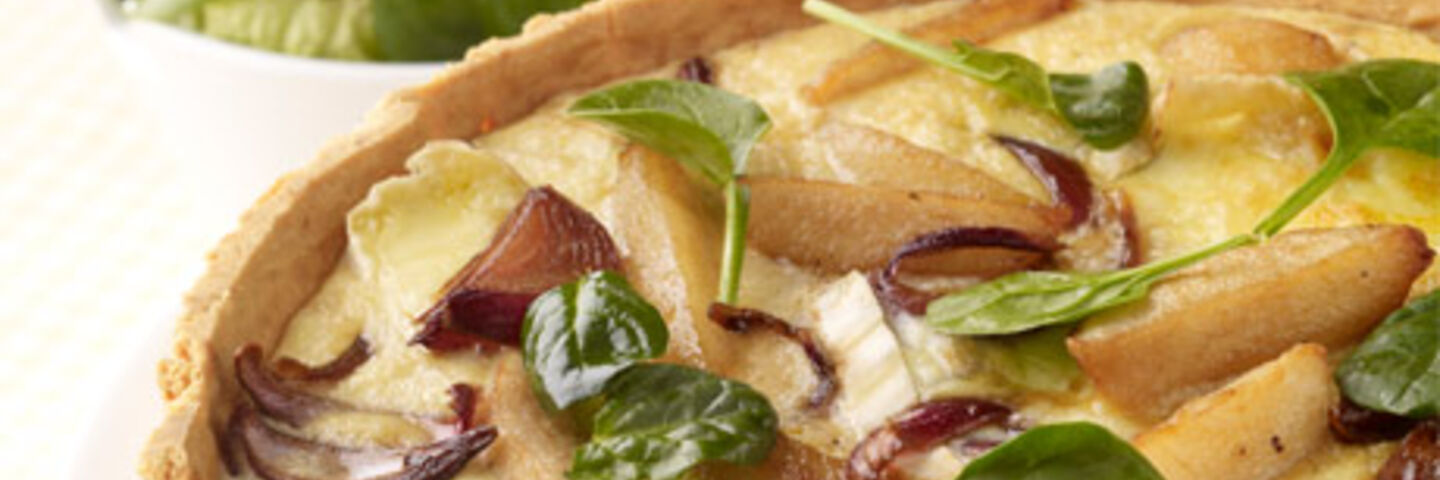 Caramelised Pear and Brie Tart