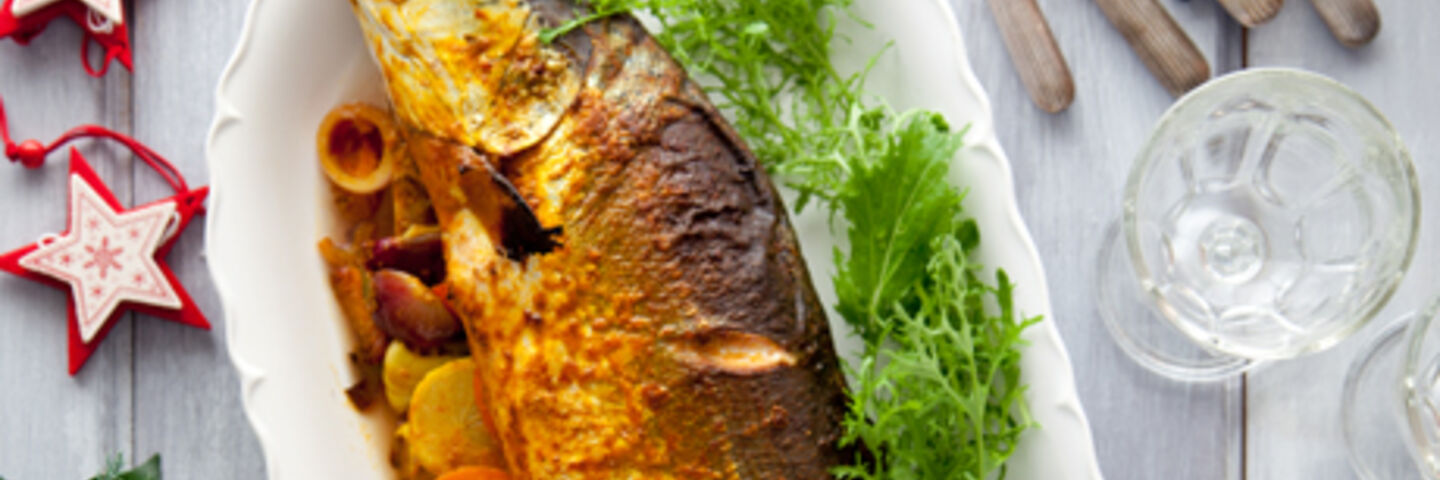 Indian Spiced Whole Baked Salmon with Saffron Pilau Rice