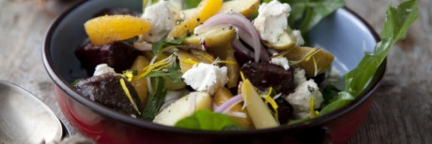 Baby Potato Beetroot & Ardsallagh Goat's Cheese Salad