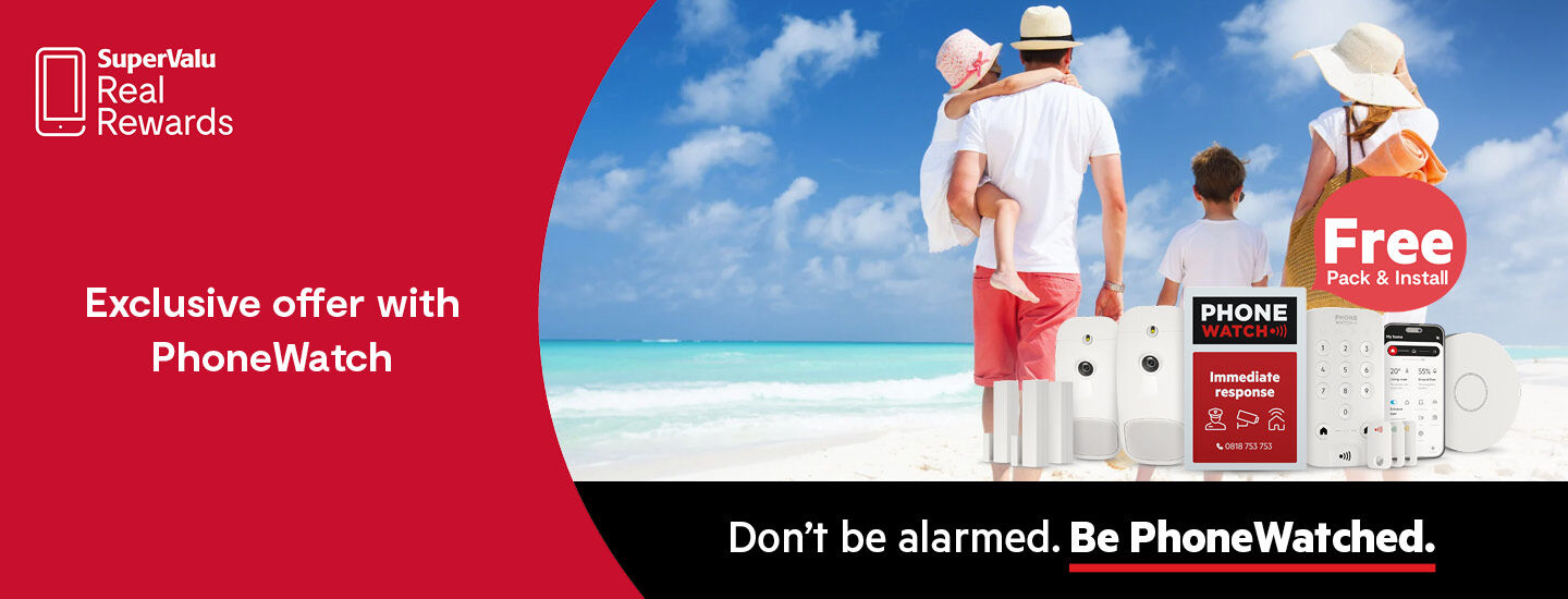Phonewatch July Offer 6-sensor alarm pack with full installation free.