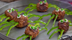 Halloween meatball spiders recipe