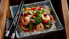 Prawn beef stir fry recipe