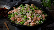 Salmon brown rice recipe