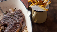 Steak parsnip sweet potato recipe