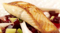 Pan-fried Darne of Salmon with Beetroot Salad