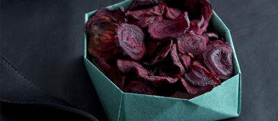 Beetroot and Coriander Crisps