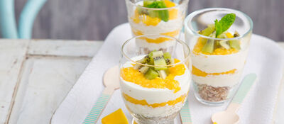 Exotic cheesecake pots