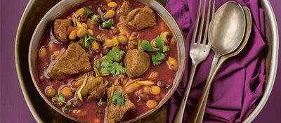 Mixed Bean Stew with Lamb