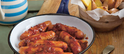 O'Flynn's Gourmet Sausages with Chunky Chips