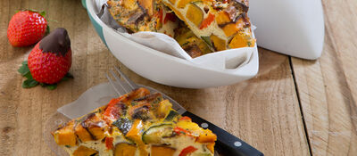 Roast veg frittata