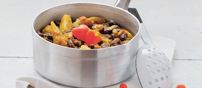 Easy one pot potato and bean curry recipe