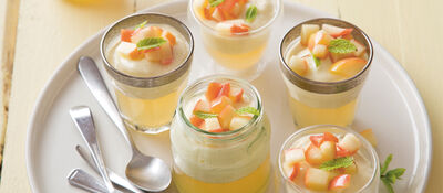 Gluten free buttermilk panna cotta