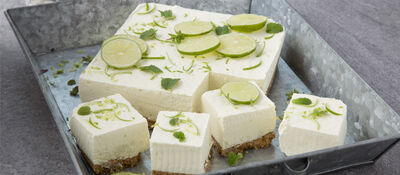 Key lime frozen cheesecake