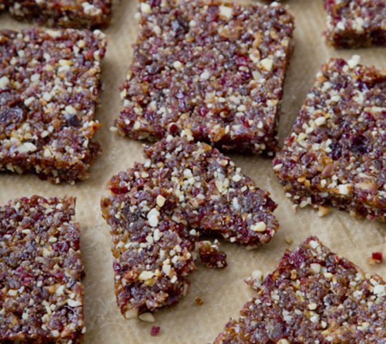 Spiced fruit and nut bars recipe