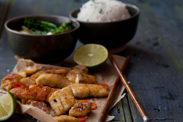 Crispy sea bass recfipe