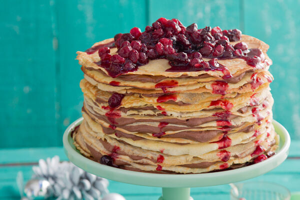 Chocolate mousse crepe cake recipe2