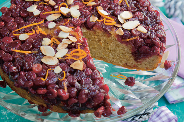 Cranberry orange upside down cake recipe