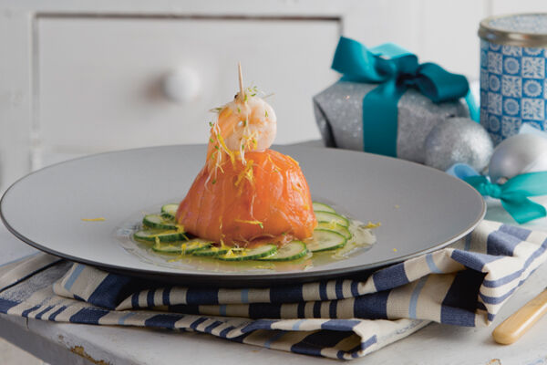Prawn smoked salmon avocado salsa timbales recipe