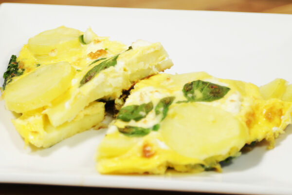 Spinach & Feta Frittata Recipe