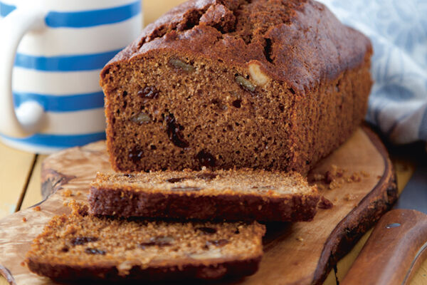 Happy banana walnut cake