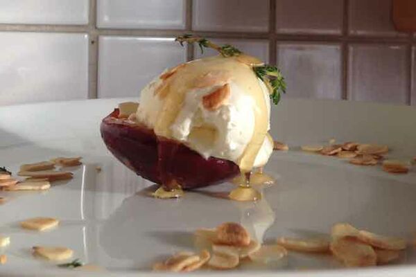 Carmelised peaches recipe