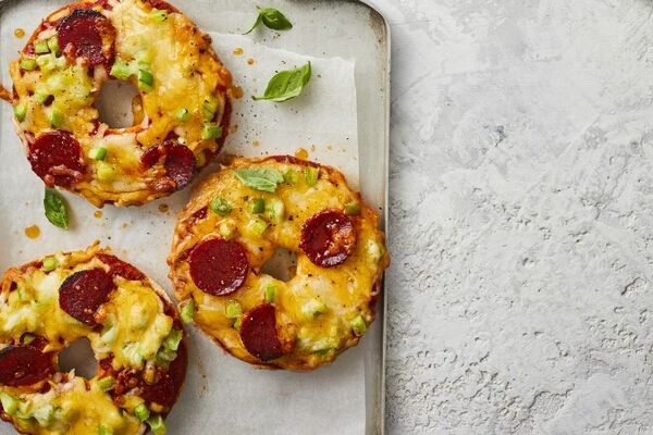 Sarah Butler Air Fryer Pizza Bagels and Lemon and Blueberry Buns