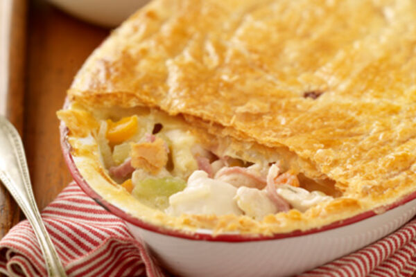 Chicken & Ham Puff Pie