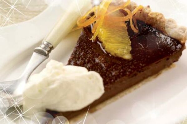 Chocolate & Candied Orange Tart