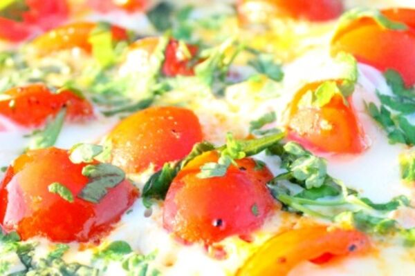 Cherry tomato and herb heart-healthy omelette