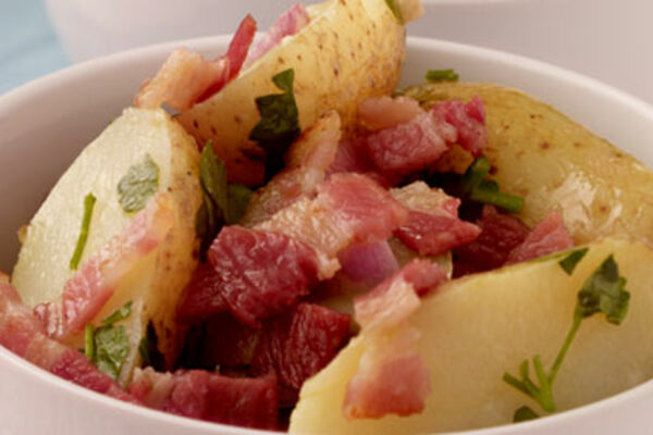 Potato Salad with Smoked Bacon and Shallot Vinaigrette