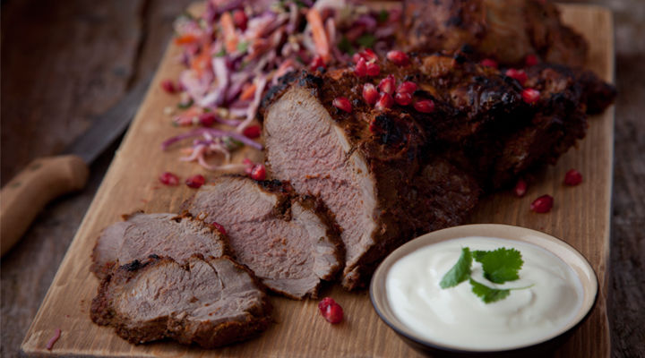BBQ Moroccan Leg of Lamb with Summer Slaw - SuperValu