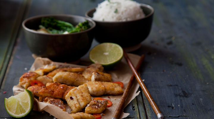 Crispy sea bass recfipe