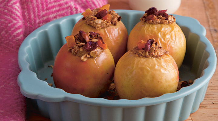 Baked apples with nut butter recipe