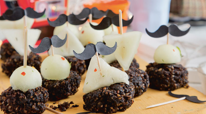 Black pudding chilli spiced melon recipe