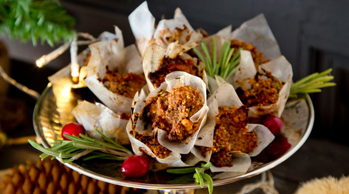 Christmas nut loaf mini muffins recipe