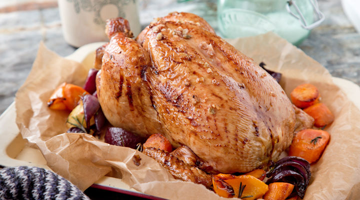 Cinnamon honey glazed roast chicken recipe
