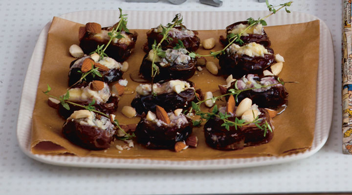 Dates stuffed rossini blue cheese recipe3