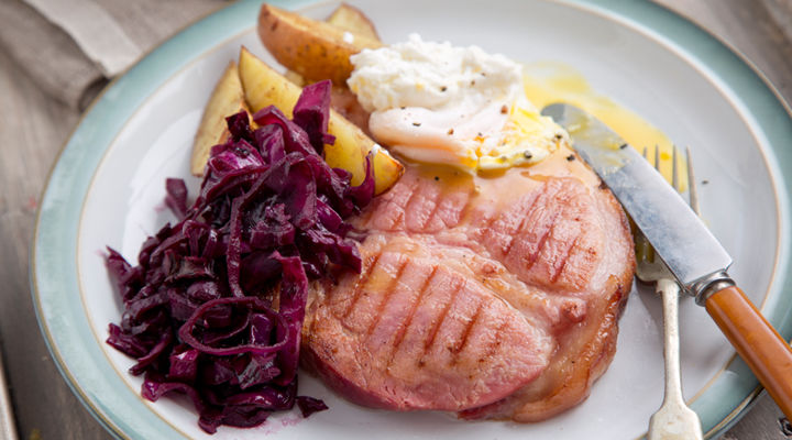 Grilled gammon steak recipe