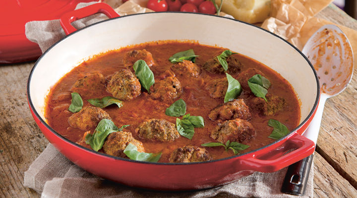 Herby meatballs tomato sauce recipe